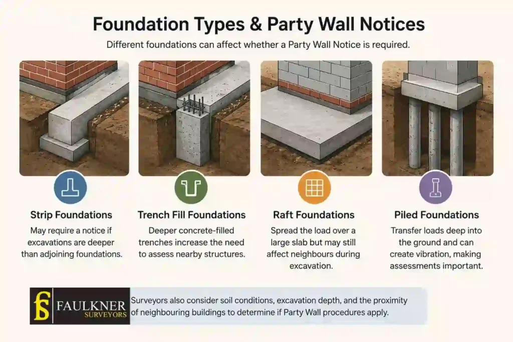 How Do Construction Methods Affect Party Wall Requirements? A Homeowner’s Guide 1 How Do Different Foundation Types Influence Party Wall Notices Islington?